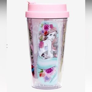 Disney Princess Watercolor Sketch Double-Walled Mug. 16 oz Hot/Cold Drinks.
